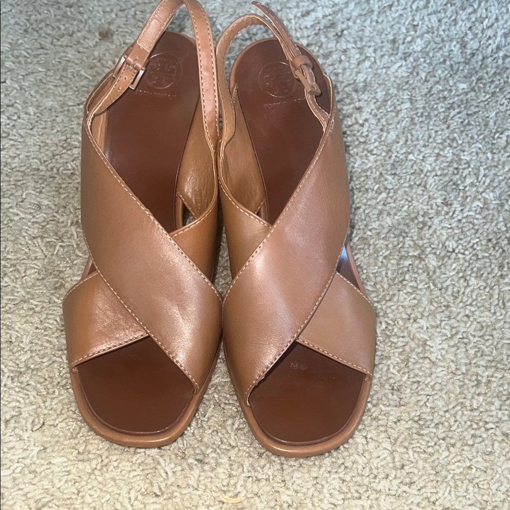 Tory Burch Tan Leather Sandals